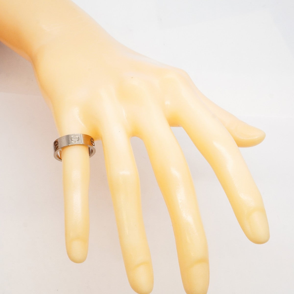 【6jeb0826】カルティエ リング ラブ K18WG ホワイトゴールド ＃54【中古】レディース