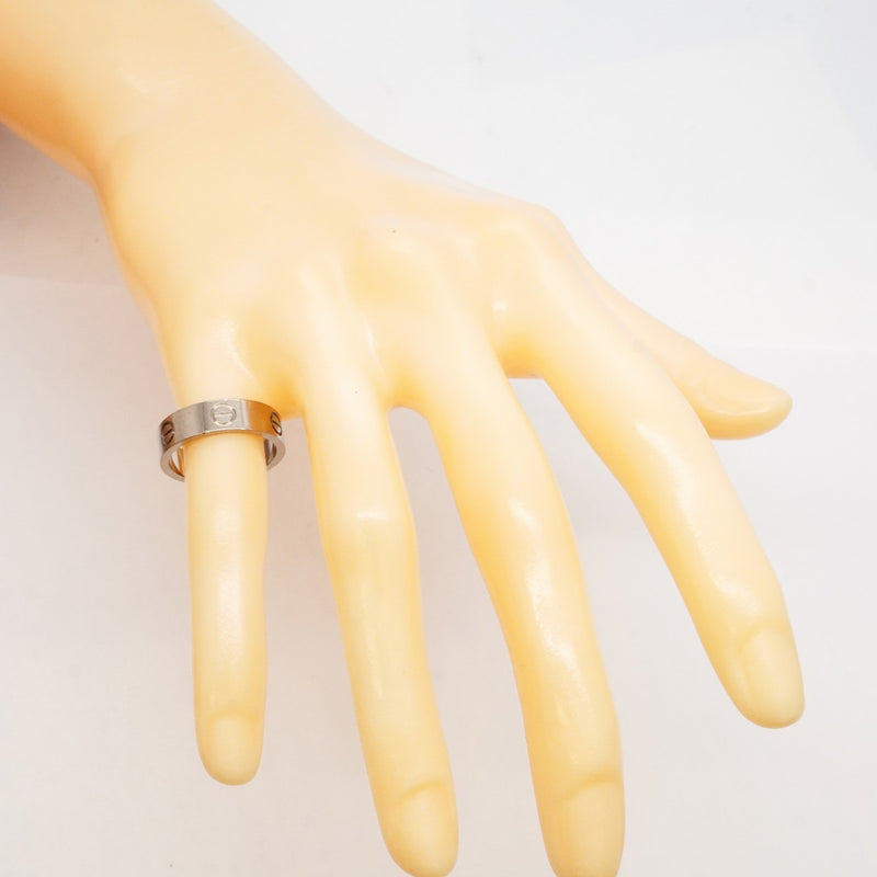 【6jeb0826】カルティエ リング ラブ K18WG ホワイトゴールド ＃54【中古】レディース