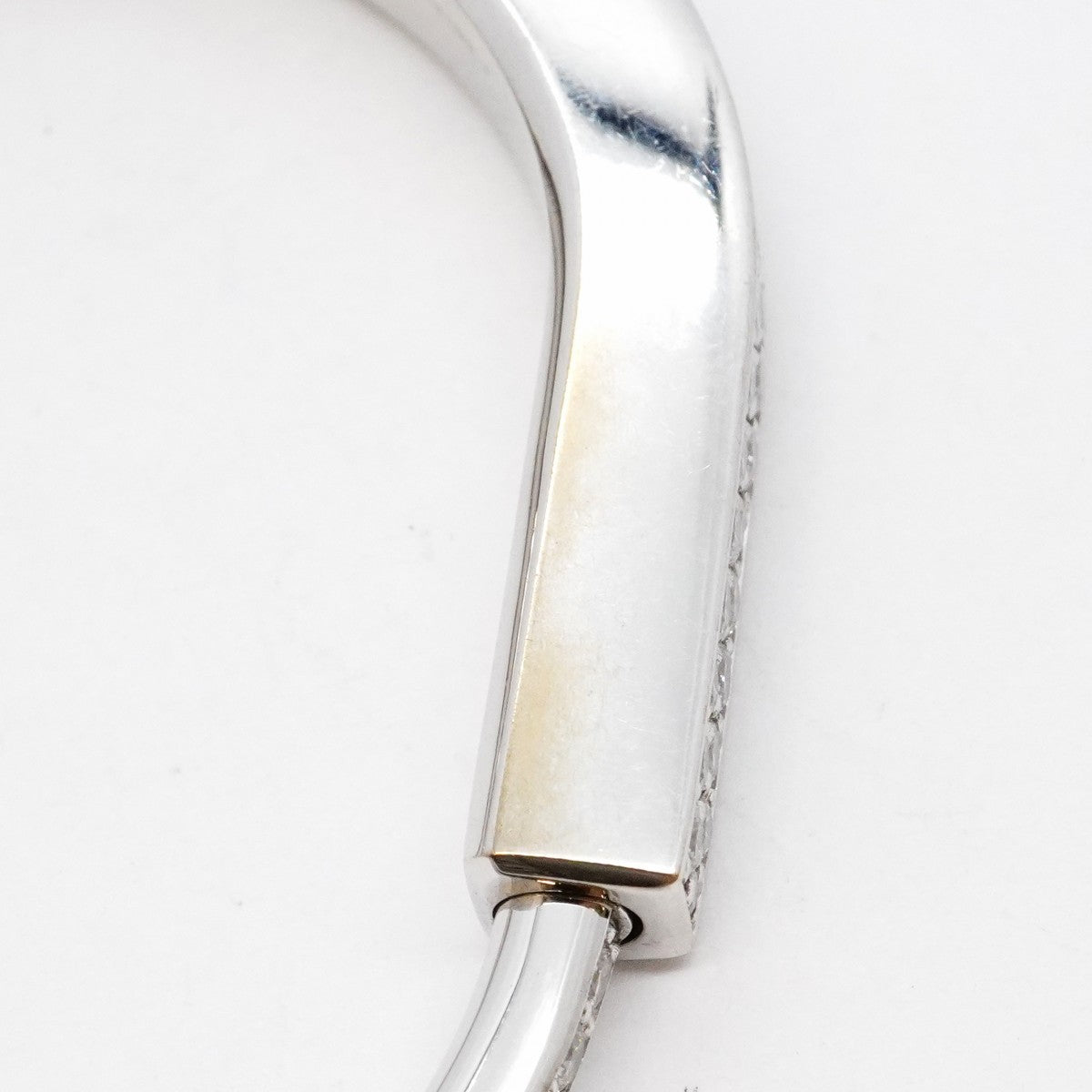 【6jeb0832】ティファニー バングル ロック スモール フルパヴェ K18WG ホワイトゴールド ダイヤモンド 4.64ct【中古】レディース