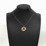 【6jeb0846】ティファニー ネックレス 1837/インターロッキング シルバー925 ルベドメタル【中古】レディース