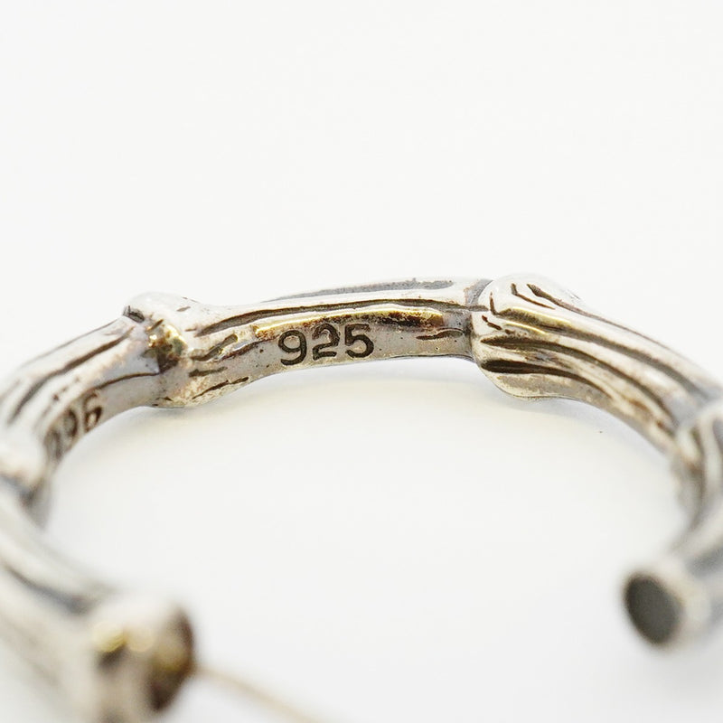 【6jeb0855-k】ティファニー ピアス バンブー/フープ シルバー925【中古】レディース