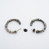 【6jeb0855-k】ティファニー ピアス バンブー/フープ シルバー925【中古】レディース