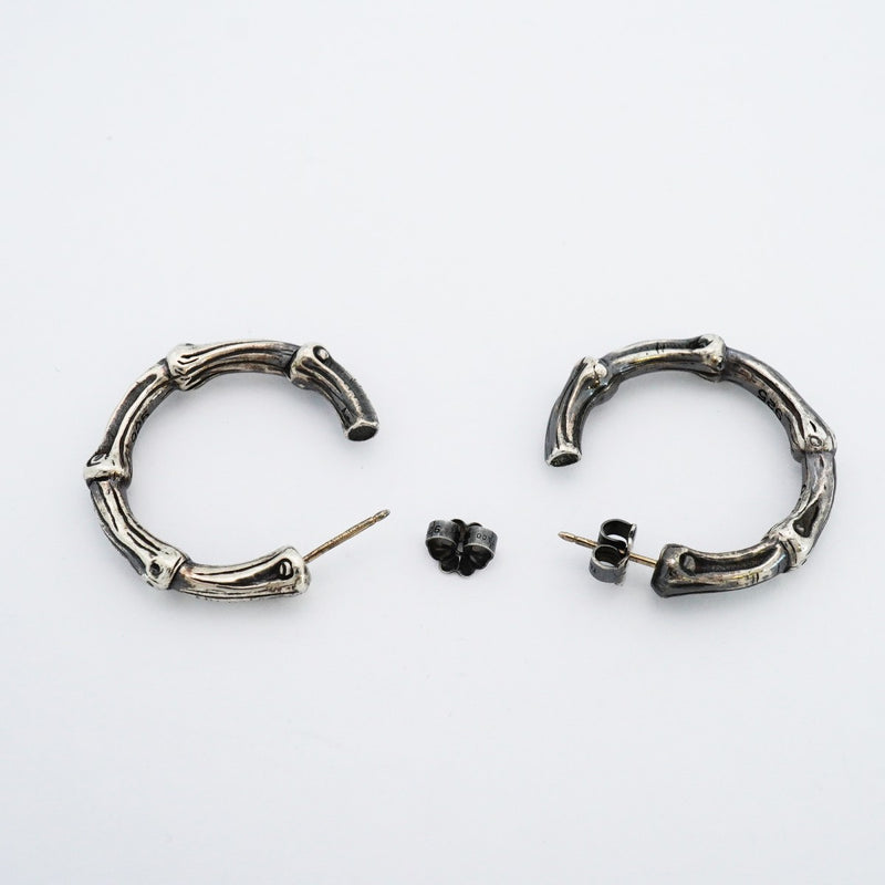 【6jeb0855-k】ティファニー ピアス バンブー/フープ シルバー925【中古】レディース