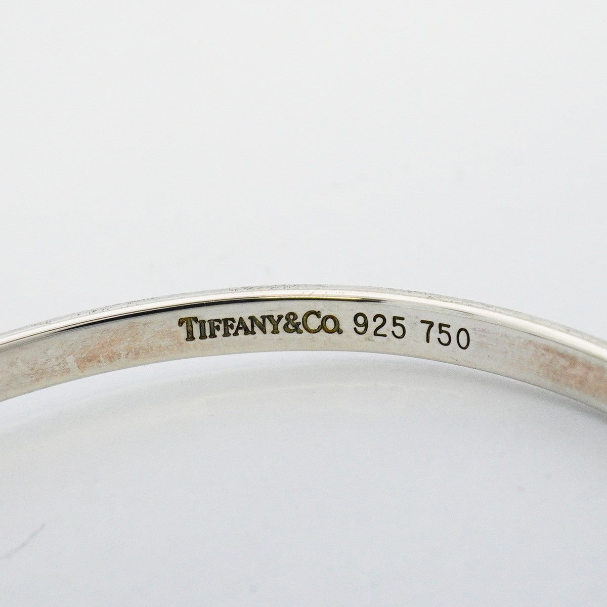 【6jeb0861-k】ティファニー バングル フック&アイ K18YG イエローゴールド シルバー925【中古】メンズ レディース ユニセックス
