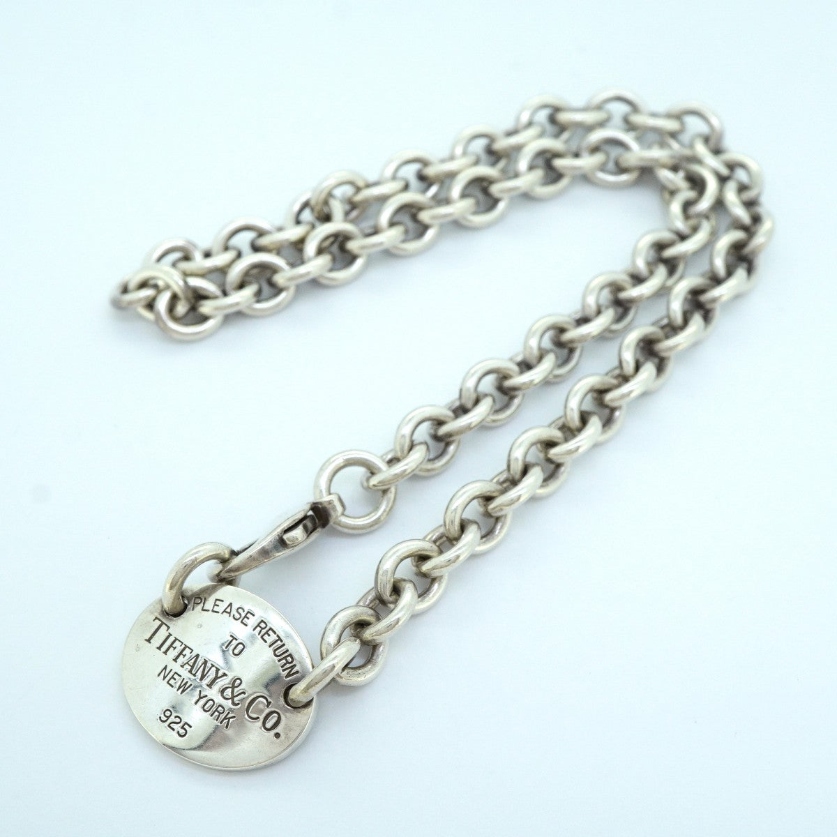 【6jeb0871-k】ティファニー ネックレス リターントゥ オーバル シルバー925【中古】レディース