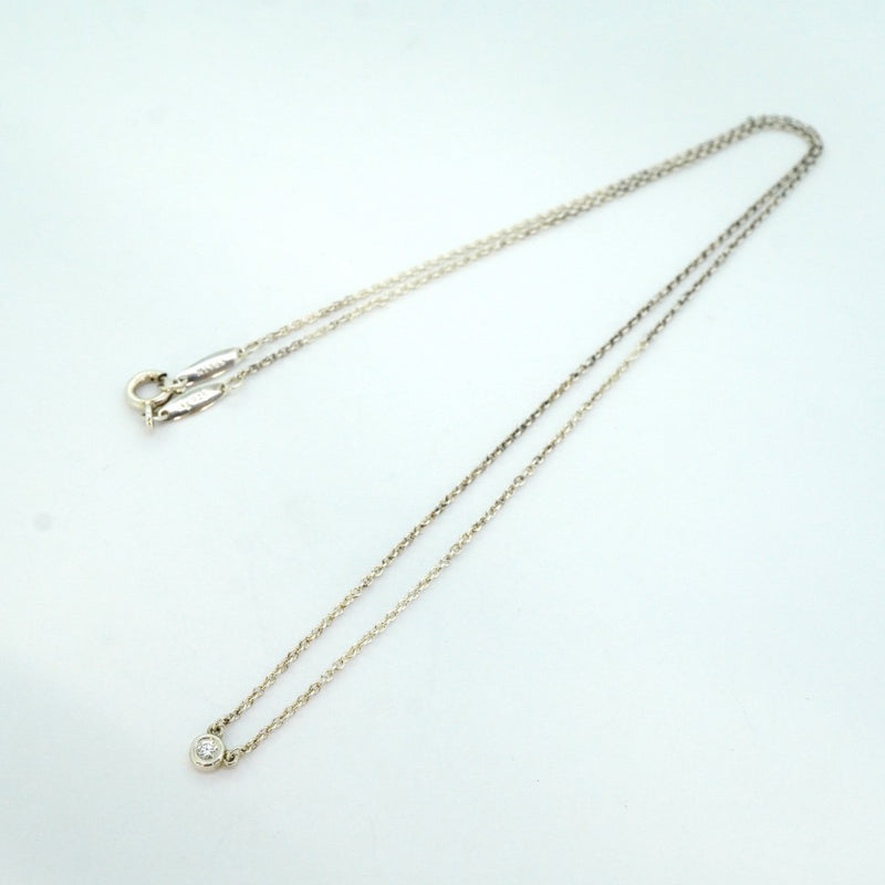 【6jeb0872-k】ティファニー ネックレス バイザヤード 1PD シルバー925 ダイヤモンド【中古】レディース
