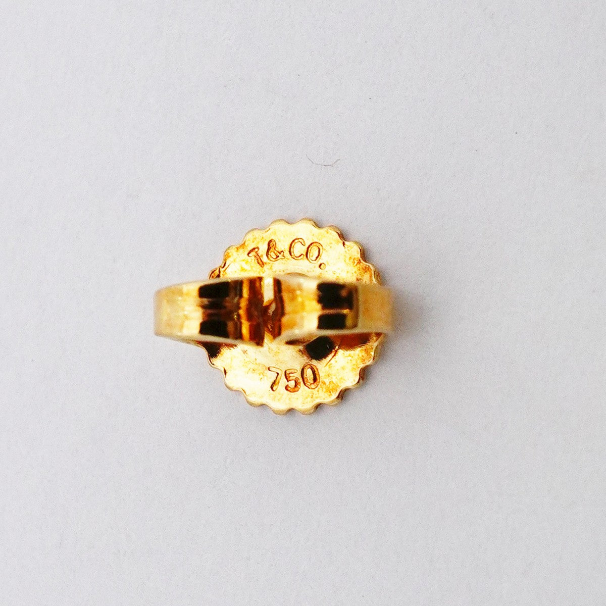 【6jeb0878】ティファニー ピアス エターナルサークル K18YG イエローゴールド【中古】レディース