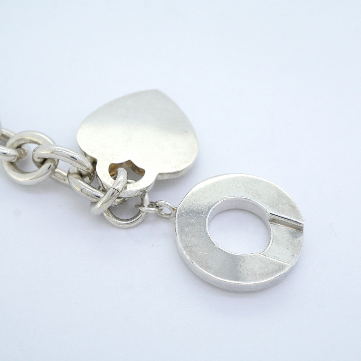 【6jeb0887】ティファニー ネックレス ハートタグ/トグル シルバー925【中古】レディース