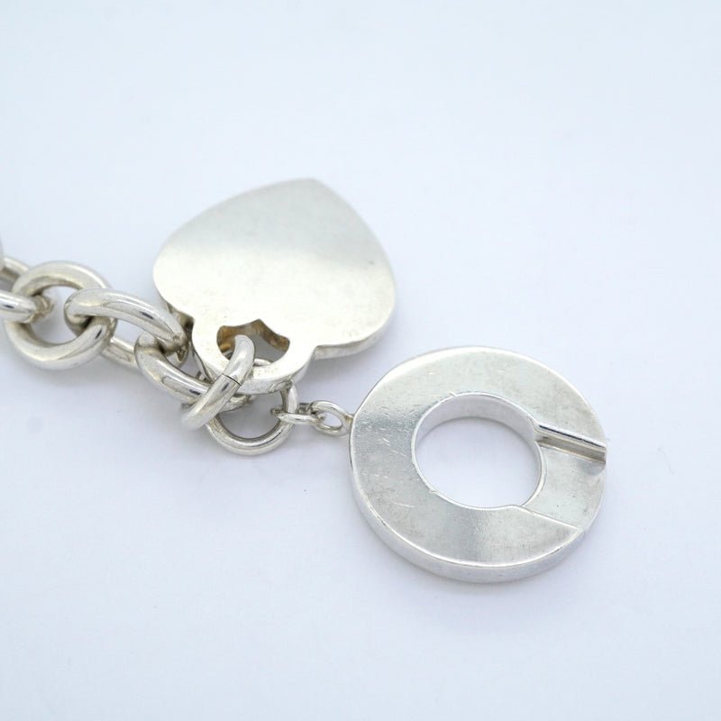 【6jeb0887】ティファニー ネックレス ハートタグ/トグル シルバー925【中古】レディース