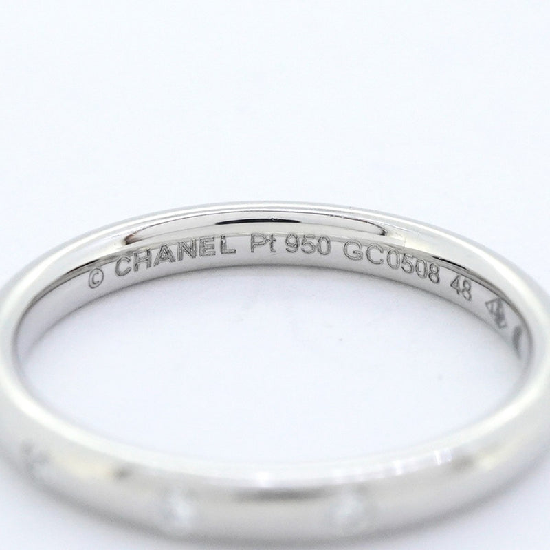 【6jeb0909】シャネル リング ジョンパリジャン 3PD Pt950 プラチナ ダイヤモンド ＃48【中古】レディース