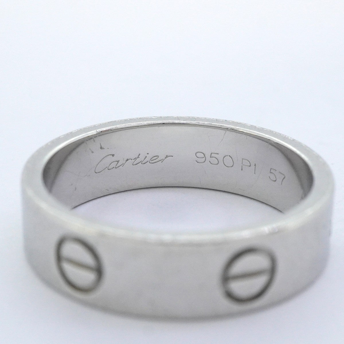 【6jeb0911】カルティエ リング ラブ Pt950 プラチナ ＃57【中古】メンズ