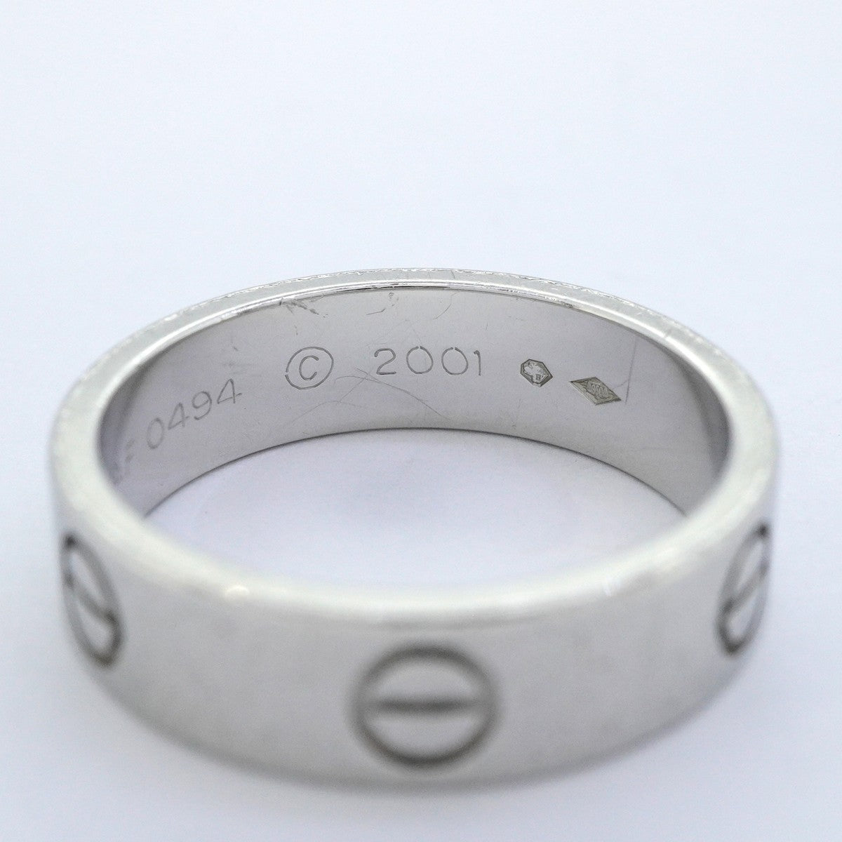 【6jeb0911】カルティエ リング ラブ Pt950 プラチナ ＃57【中古】メンズ