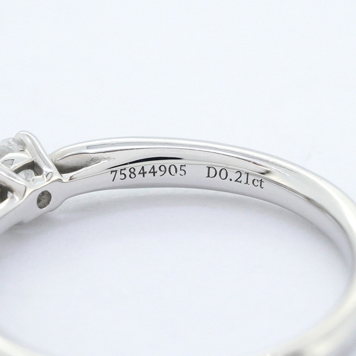 【6jeb0912】ティファニー リング ハーモニー Pt950 プラチナ ダイヤモンド 0.21ct 8号【中古】レディース