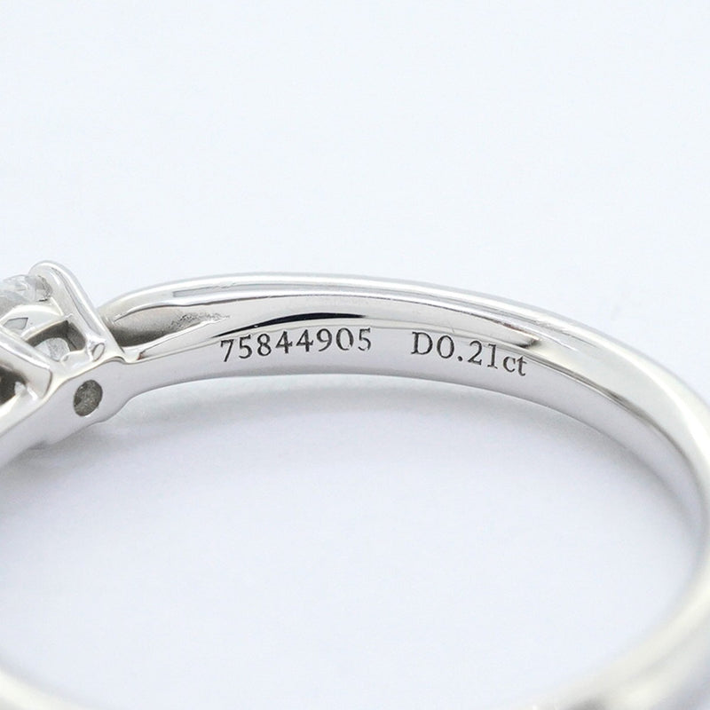 【6jeb0912】ティファニー リング ハーモニー Pt950 プラチナ ダイヤモンド 0.21ct 8号【中古】レディース