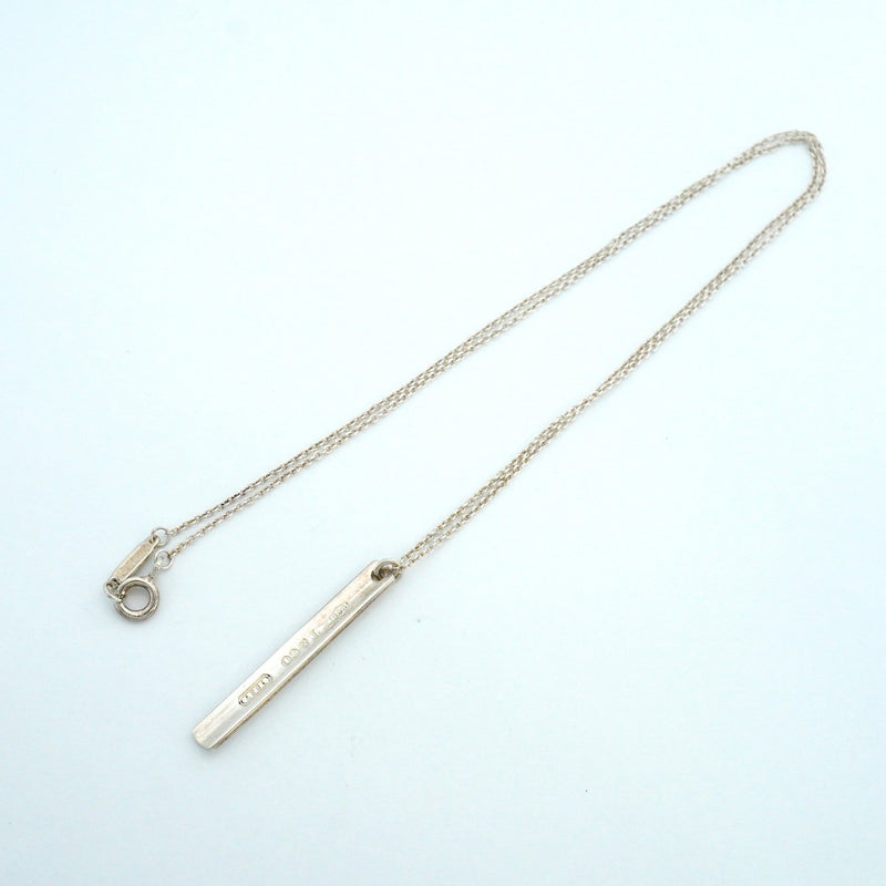 【6jeb0918-k】ティファニー ネックレス 1837/ナロー/バー シルバー925【中古】レディース