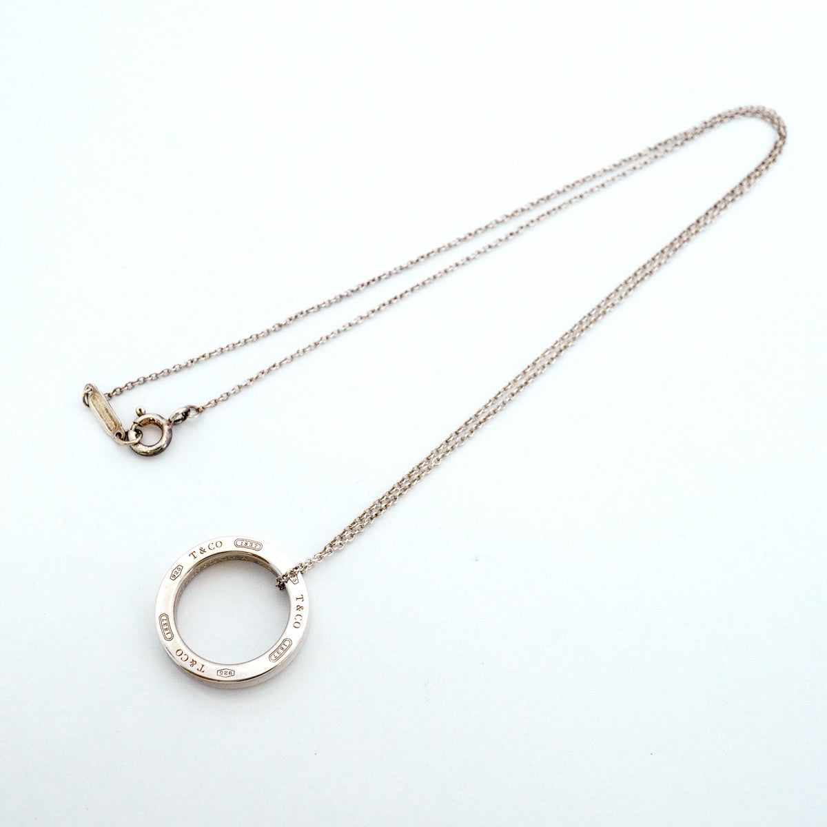 【6jeb0920-k】ティファニー ネックレス 1837/サークル シルバー925【中古】レディース