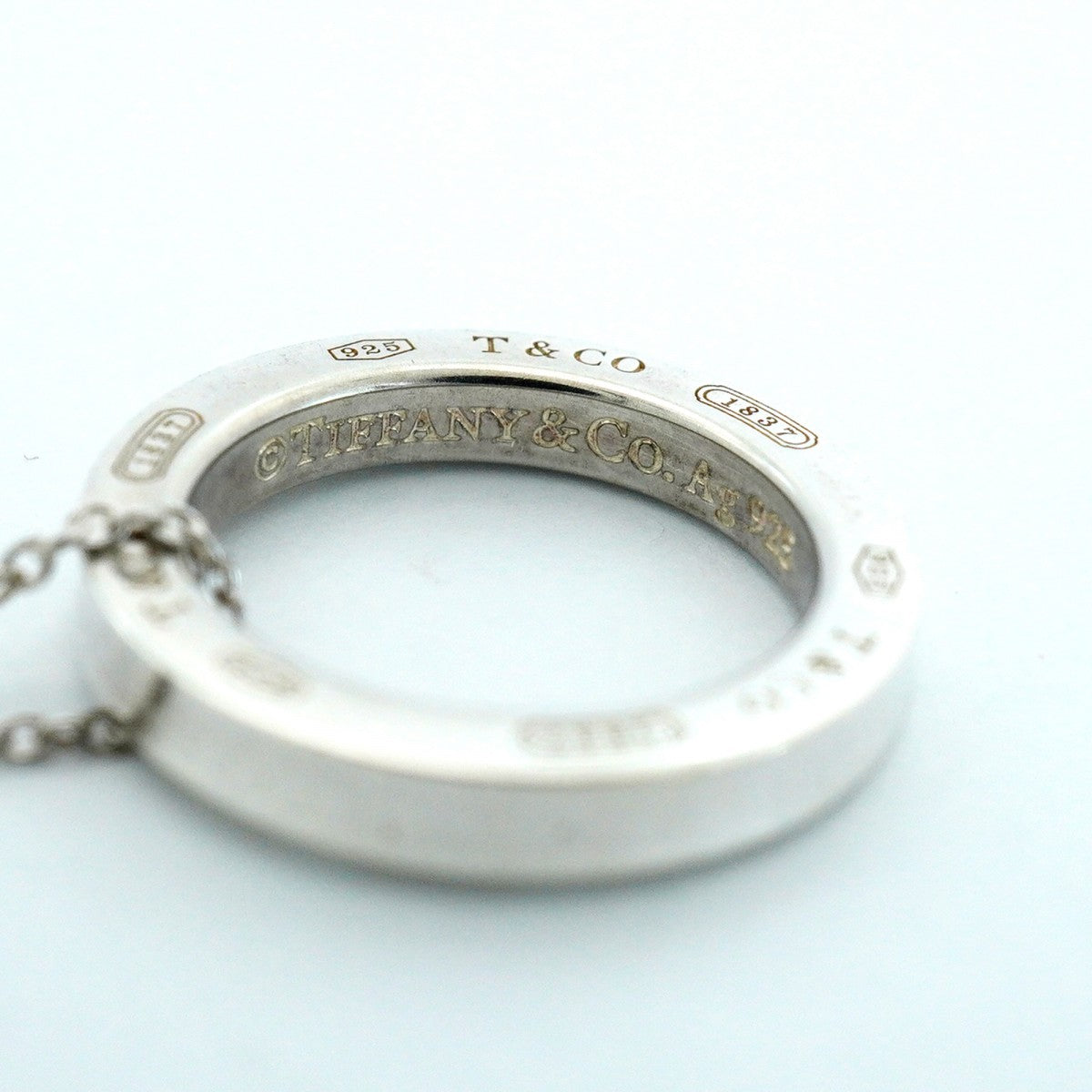 【6jeb0920-k】ティファニー ネックレス 1837/サークル シルバー925【中古】レディース