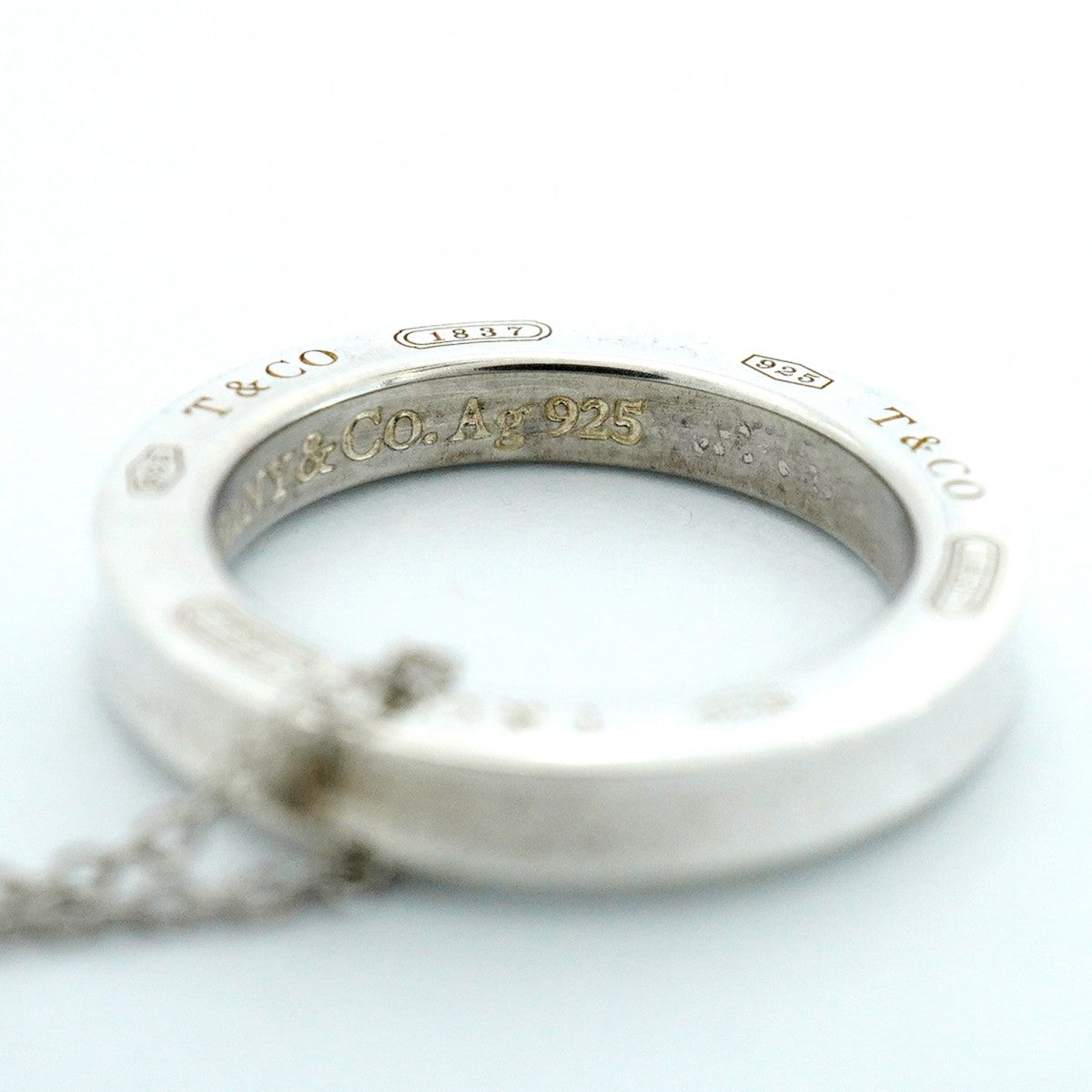 【6jeb0920-k】ティファニー ネックレス 1837/サークル シルバー925【中古】レディース