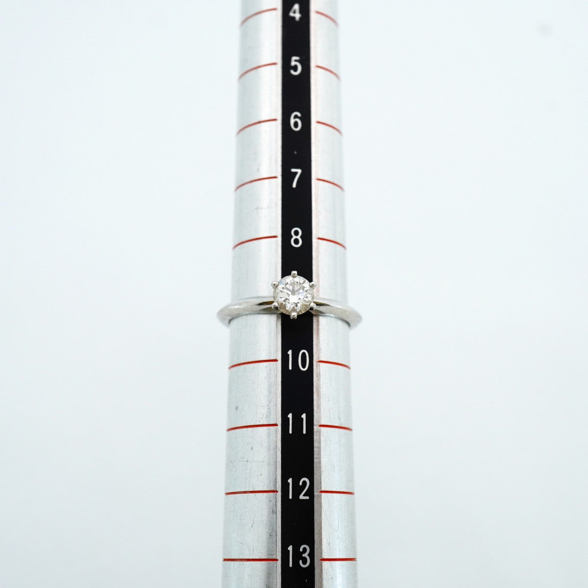 【6jeb0928】ティファニー リング ソリティア 1PD Pt950 プラチナ ダイヤモンド 0.46ct 9号【中古】レディース