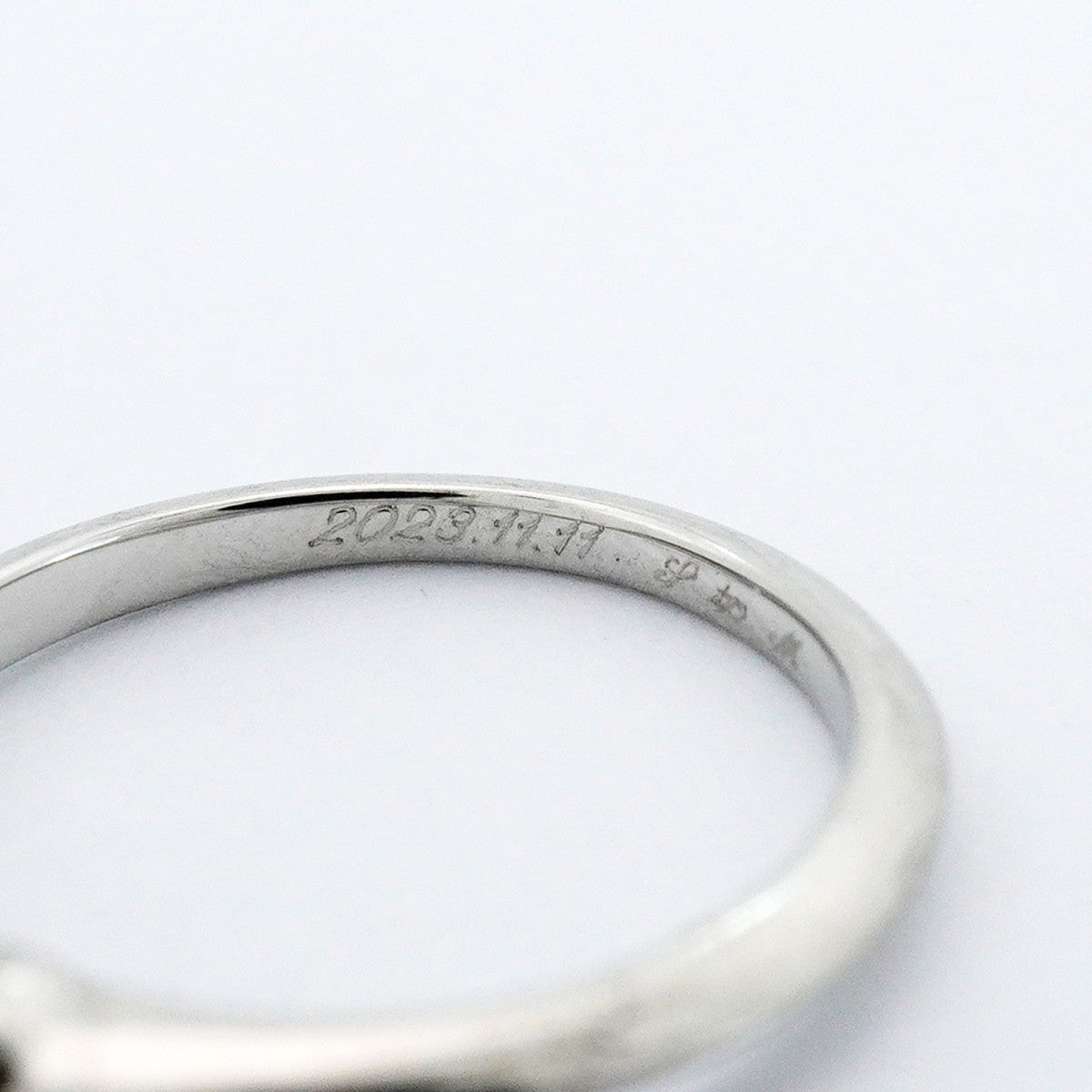【6jeb0928】ティファニー リング ソリティア 1PD Pt950 プラチナ ダイヤモンド 0.46ct 9号【中古】レディース