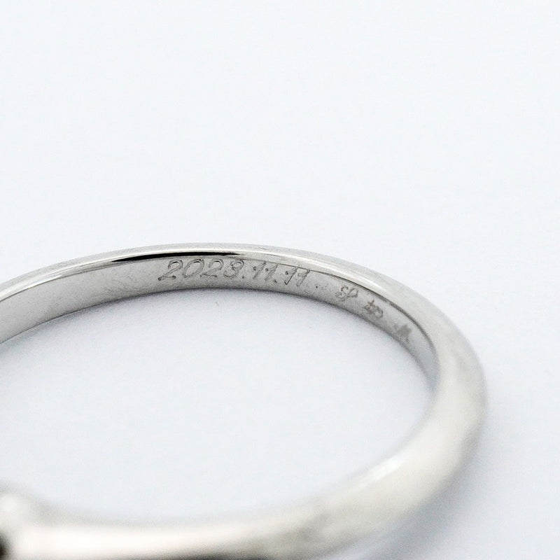 【6jeb0928】ティファニー リング ソリティア 1PD Pt950 プラチナ ダイヤモンド 0.46ct 9号【中古】レディース