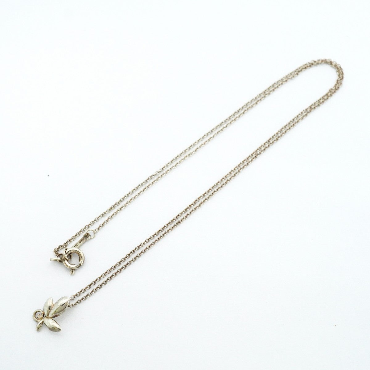 【6jeb0935】ティファニー ネックレス オリーブリーフ シルバー925【中古】レディース