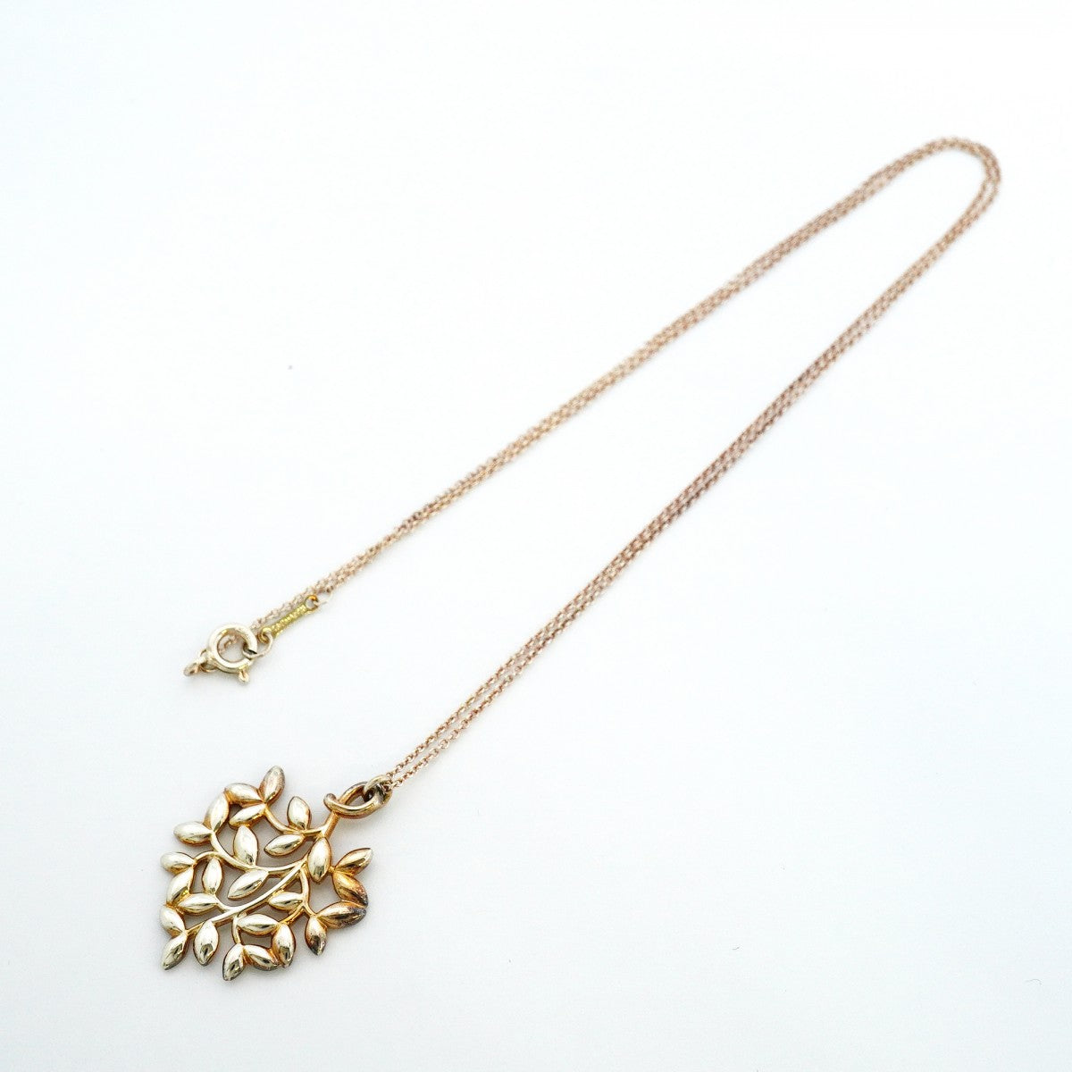 【6jeb0936】ティファニー ネックレス オリーブリーフ シルバー925【中古】レディース