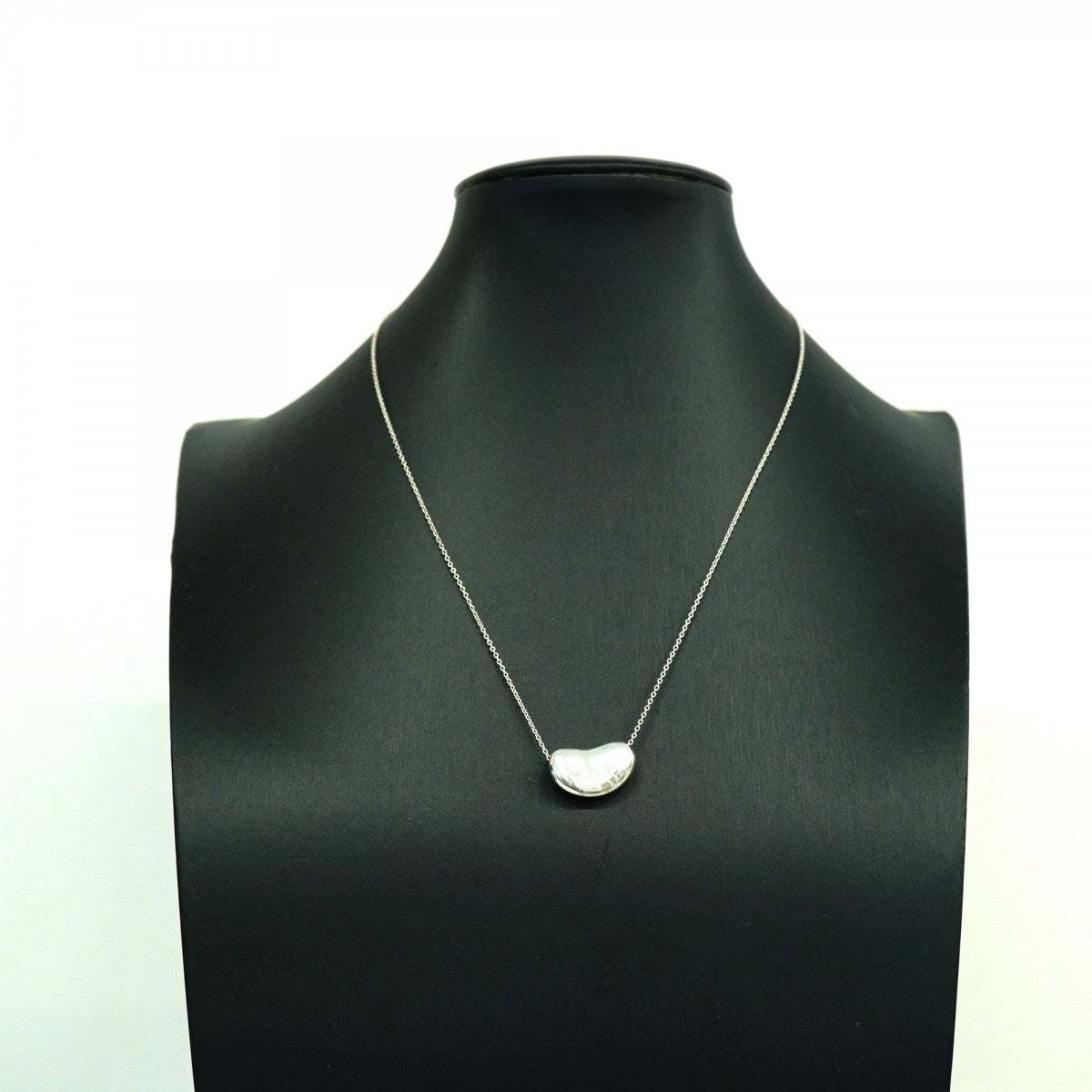 【6jfb0006-k】ティファニー ネックレス ビーン シルバー925【中古】レディース