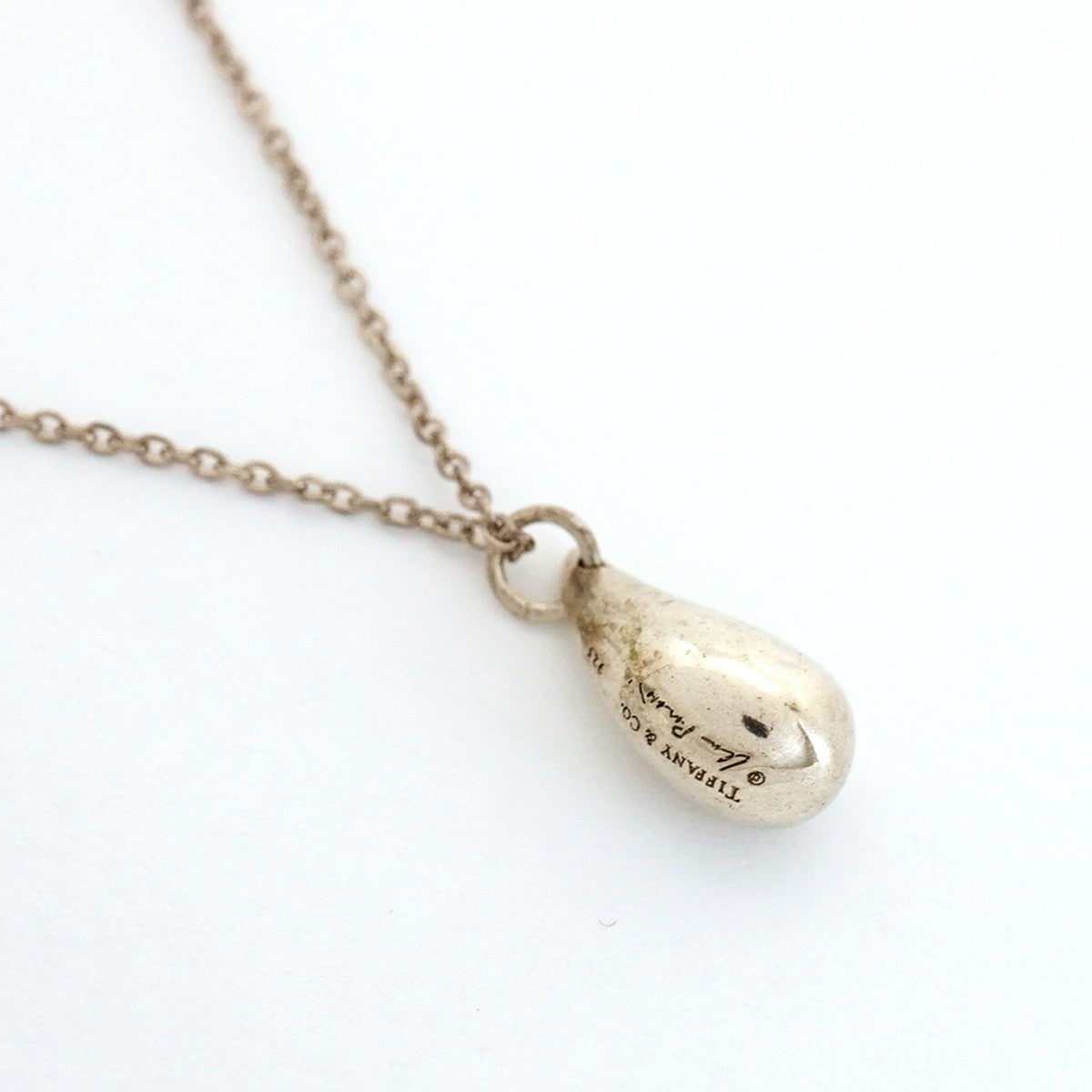 【6jfb0009-k】ティファニー ネックレス ティアドロップ シルバー925【中古】レディース