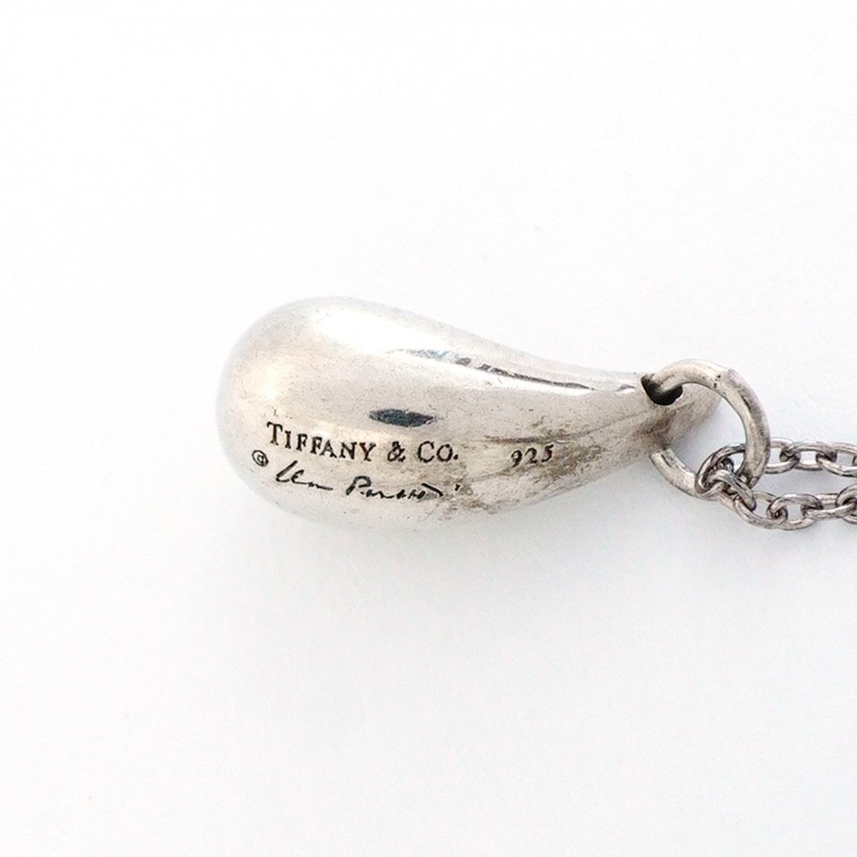 【6jfb0009-k】ティファニー ネックレス ティアドロップ シルバー925【中古】レディース