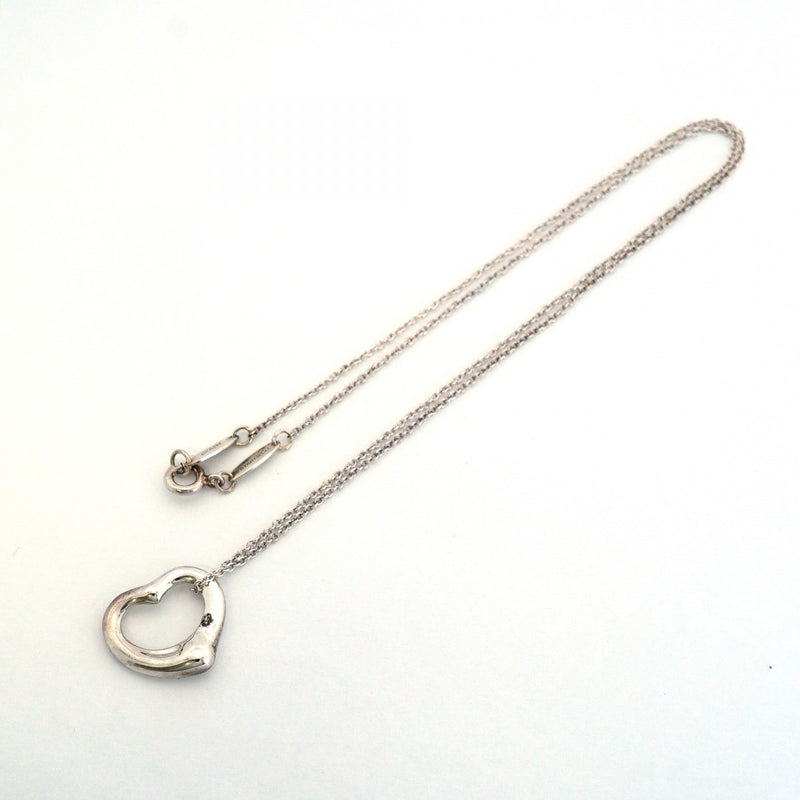【6jfb0010-k】ティファニー ネックレス オープンハート シルバー925【中古】レディース