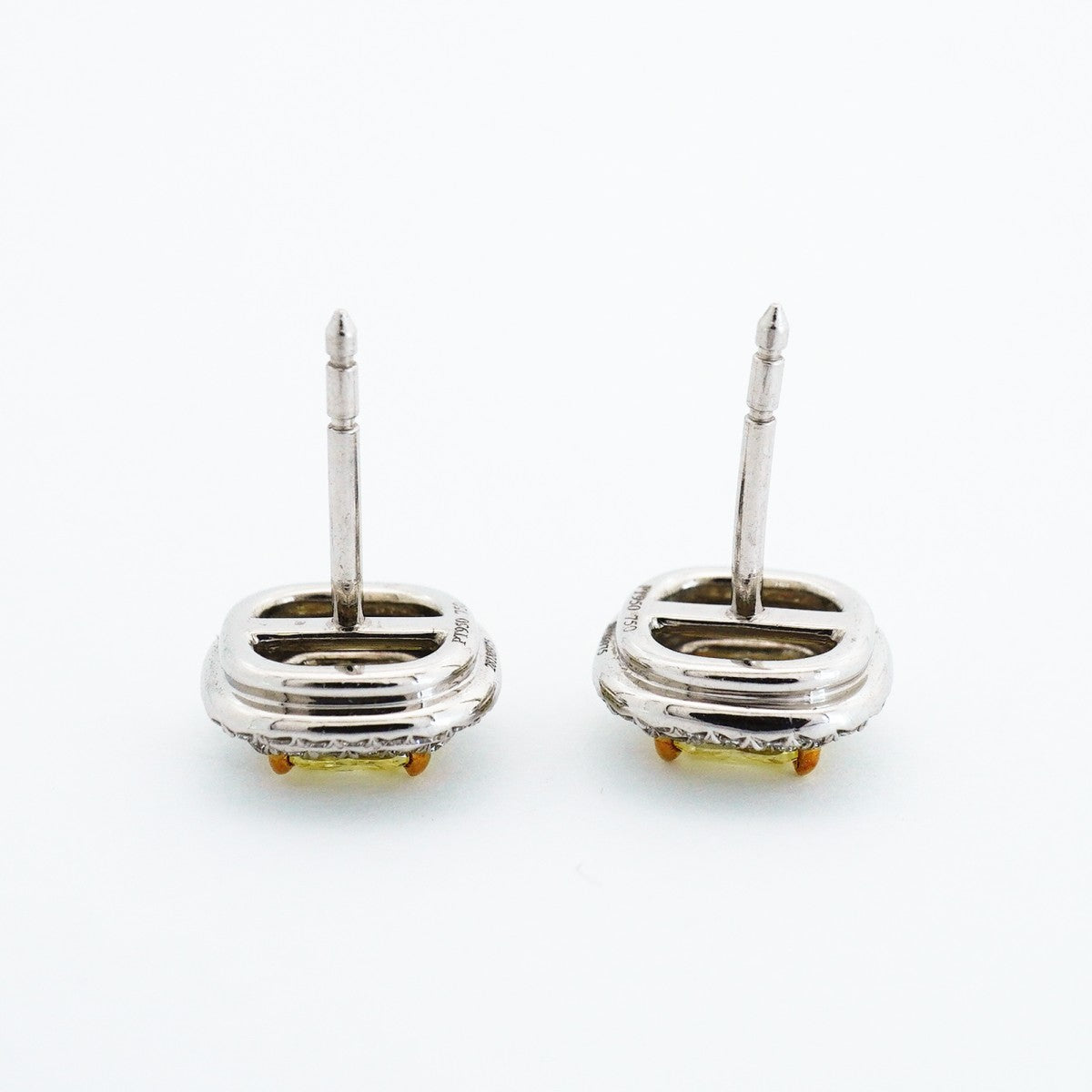 【6jfb0013】ティファニー ピアス ソレスト K18YG イエローゴールド Pt950 プラチナ ダイヤモンド/イエローダイヤ【中古】レディース
