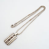 【6jfb0017】ティファニー ネックレス アトラス プレート/ボールチェーン シルバー925【中古】レディース