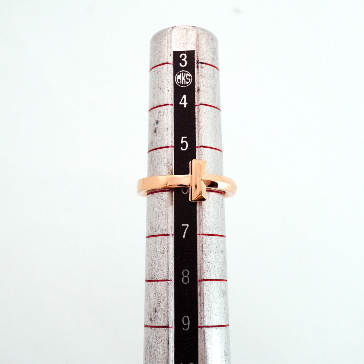 【6jfb0020】ティファニー リング Tワン K18PG ピンクゴールド 5.5号【中古】レディース