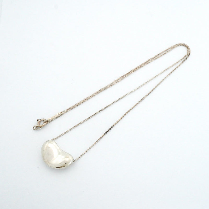 【6jfb0033-k】ティファニー ネックレス ビーン シルバー925【中古】レディース