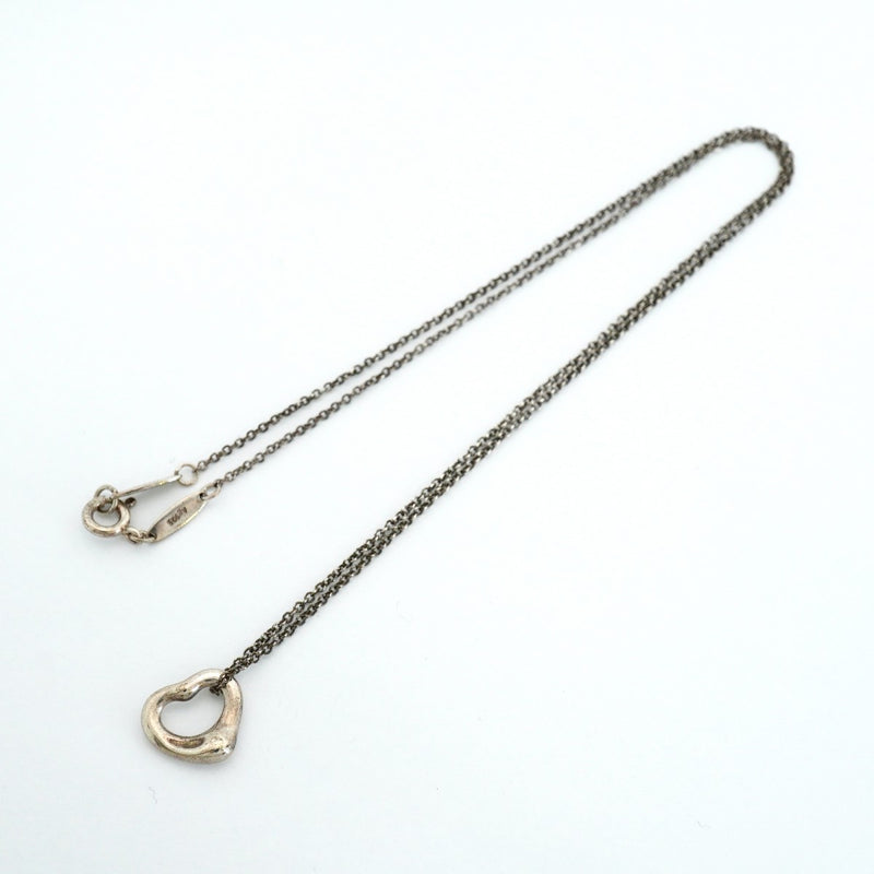 【6jfb0034-k】ティファニー ネックレス オープンハート シルバー925【中古】レディース