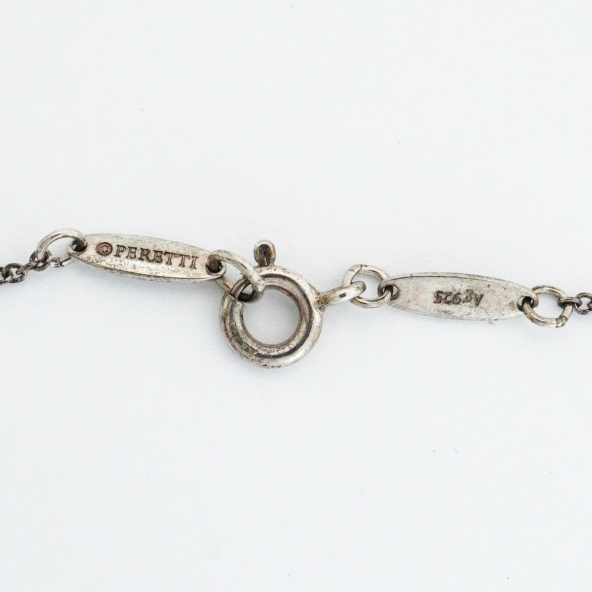 【6jfb0034-k】ティファニー ネックレス オープンハート シルバー925【中古】レディース