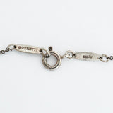 【6jfb0034-k】ティファニー ネックレス オープンハート シルバー925【中古】レディース