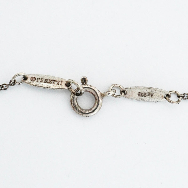 【6jfb0034-k】ティファニー ネックレス オープンハート シルバー925【中古】レディース