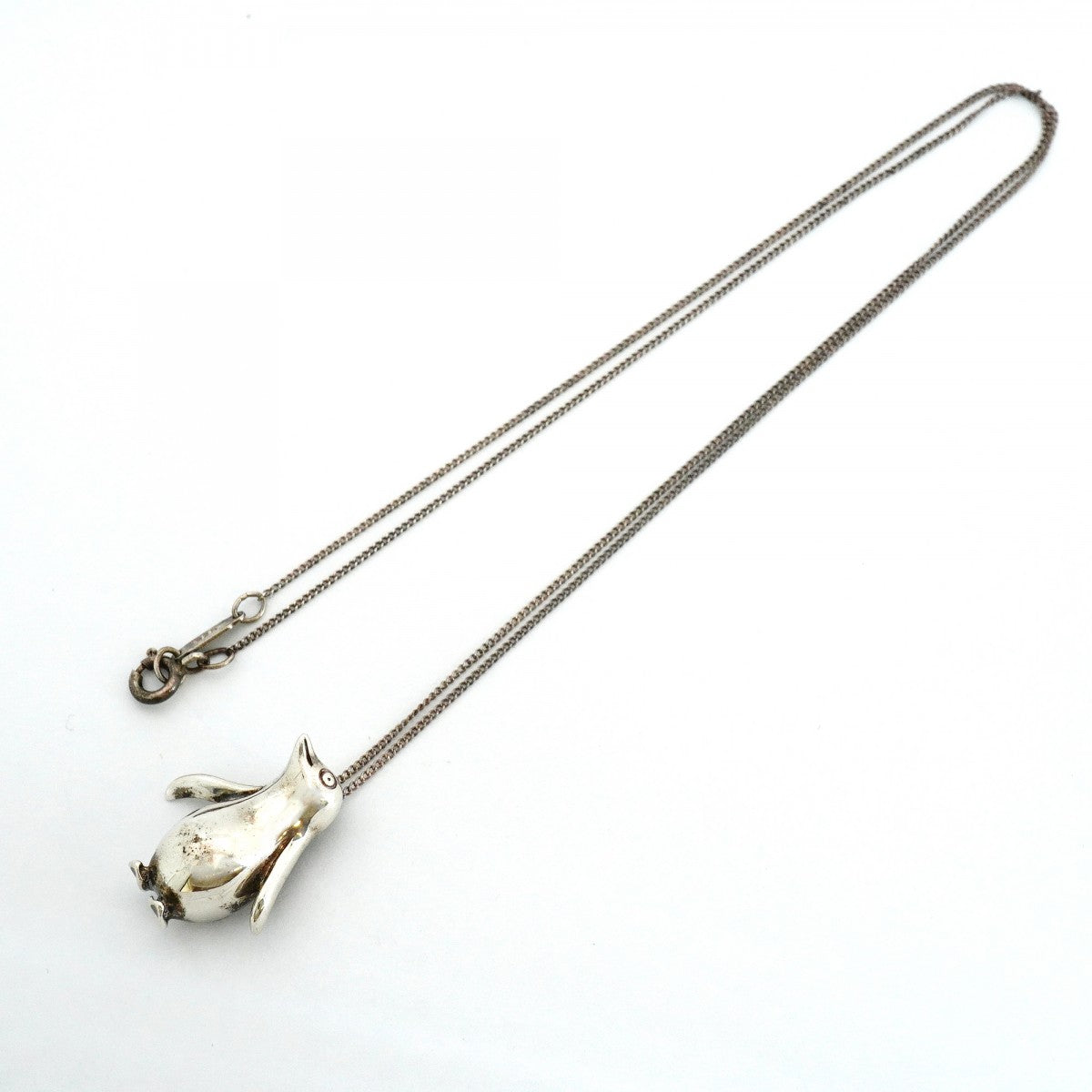 【6jfb0035-k】ティファニー ネックレス ペンギン シルバー925【中古】レディース