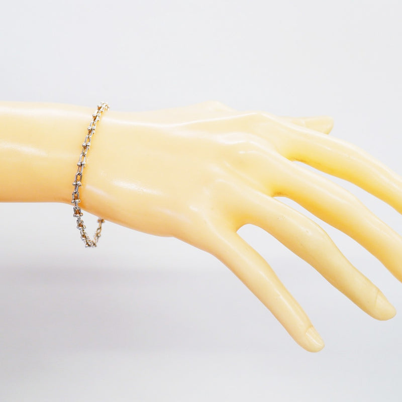 【6jfb0038-k】ティファニー ブレスレット ハードウェア/マイクロリンク シルバー925【中古】メンズ レディース ユニセックス