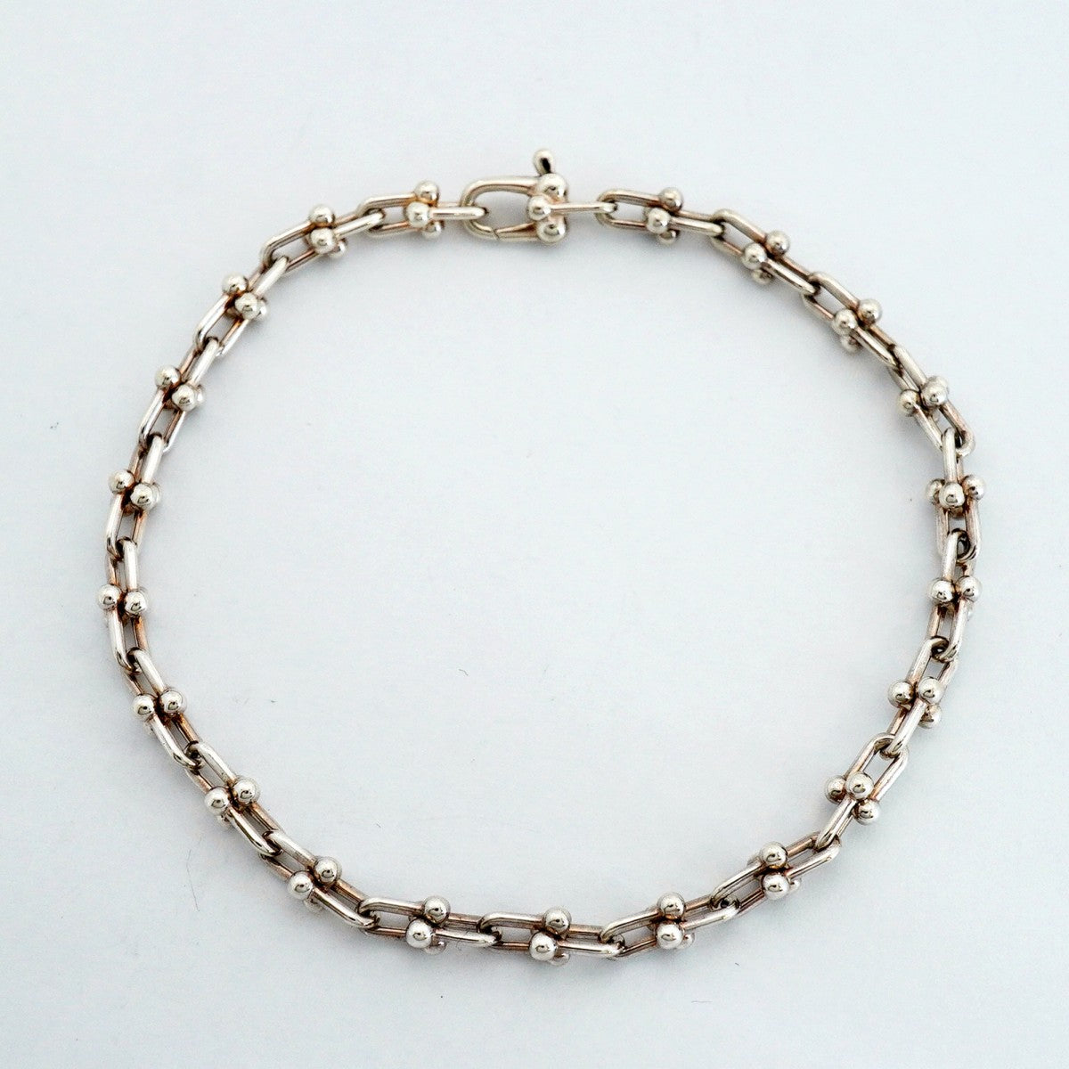 【6jfb0038-k】ティファニー ブレスレット ハードウェア/マイクロリンク シルバー925【中古】メンズ レディース ユニセックス