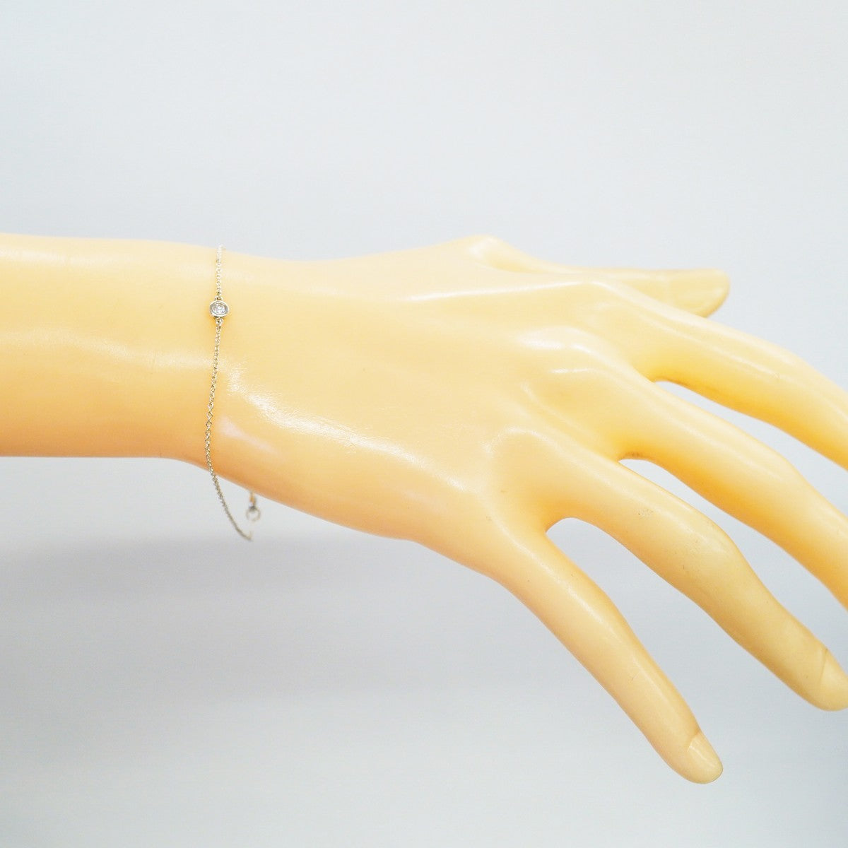 【6jfb0040-k】ティファニー ブレスレット バイザヤード 1PD シルバー925 ダイヤモンド【中古】レディース