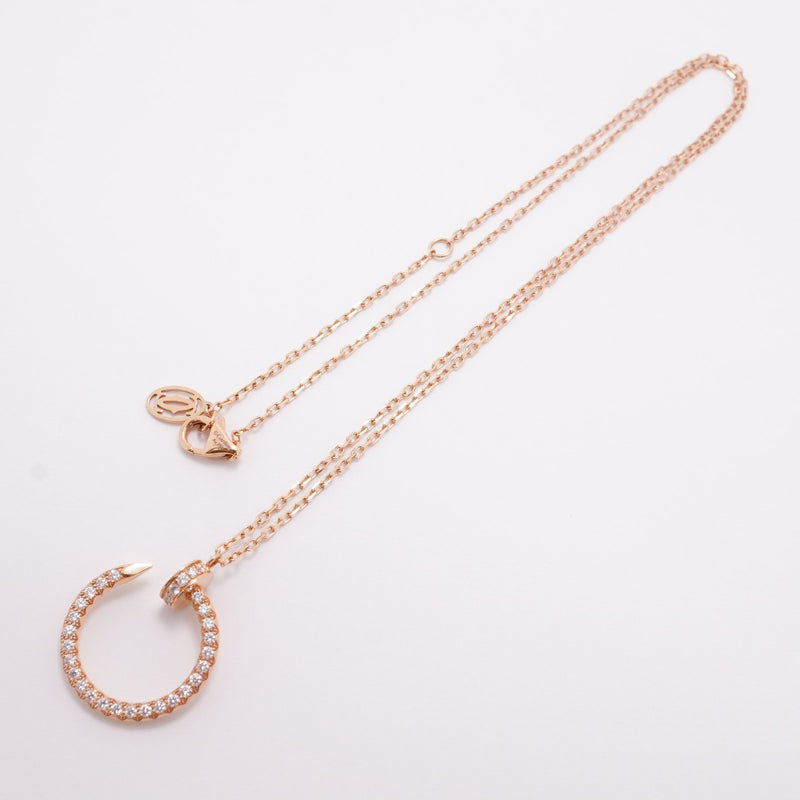 【6jfb0042】カルティエ ネックレス ジュストアンクル K18PG ピンクゴールド ダイヤモンド【中古】レディース