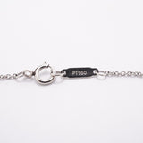 【6jfb0043】ティファニー ネックレス ジャズクロス 11PD Pt950 プラチナ ダイヤモンド【中古】レディース