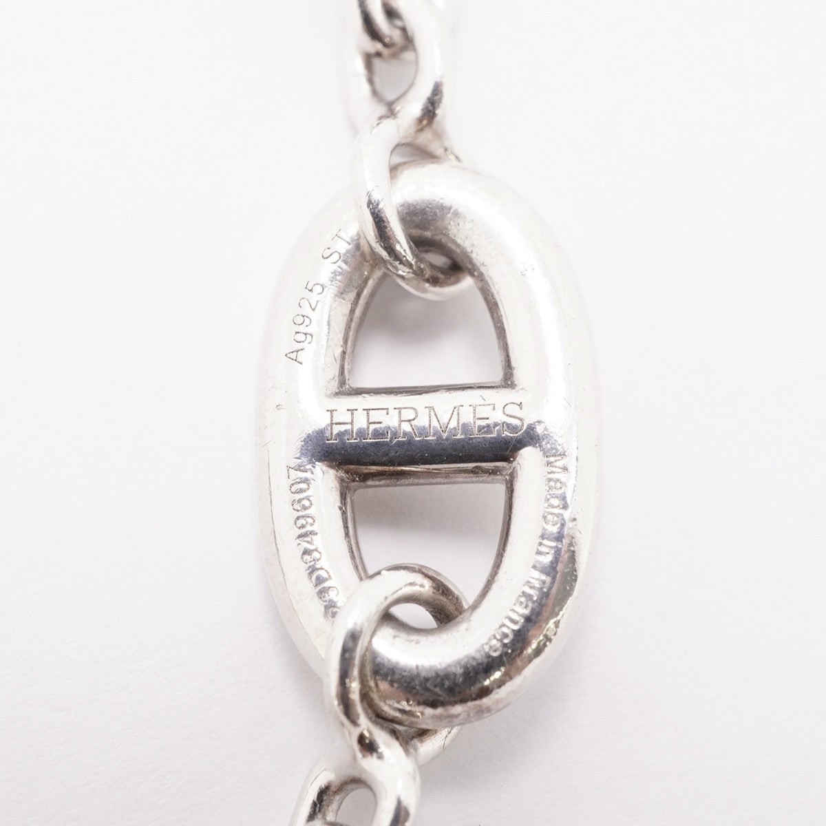 【6jfb0045】エルメス ブレスレット シェーヌダンクル ファランドール シルバー925【中古】レディース