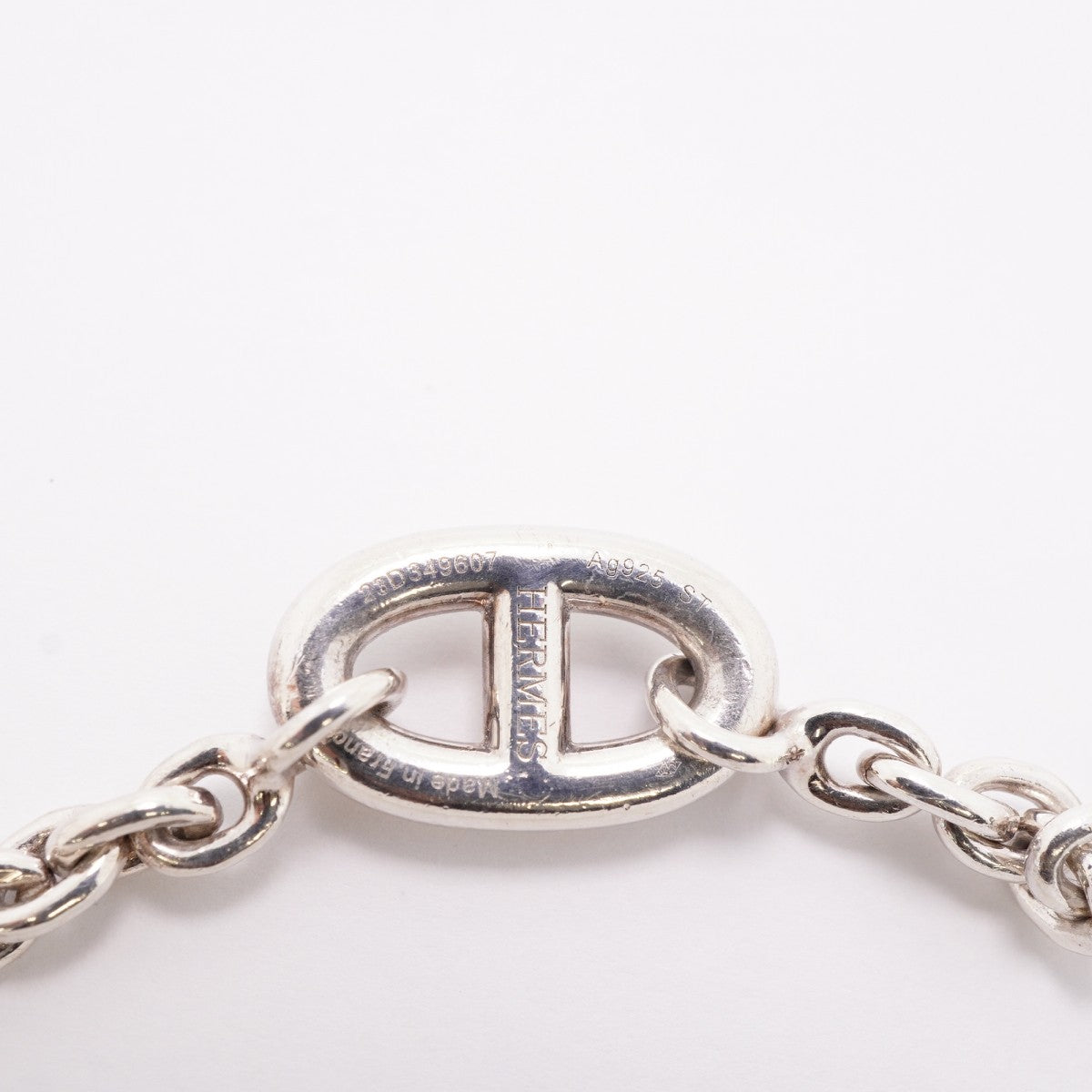 【6jfb0045】エルメス ブレスレット シェーヌダンクル ファランドール シルバー925【中古】レディース