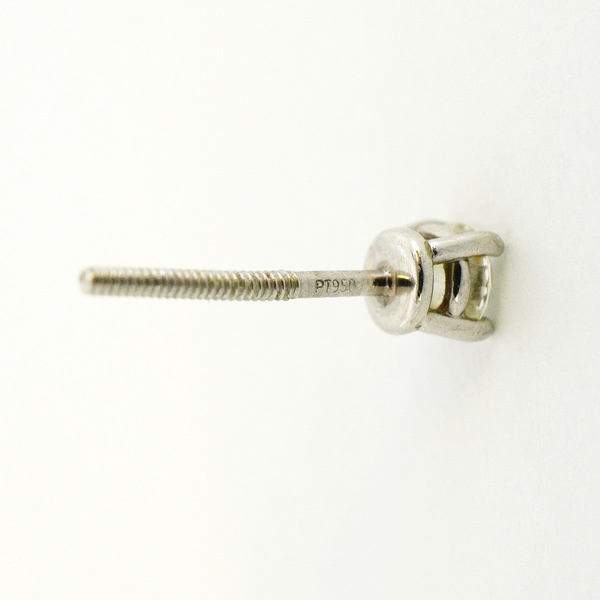 【6jfb0053】ティファニー ピアス ソリティア 1PD Pt950 プラチナ ダイヤモンド【中古】レディース