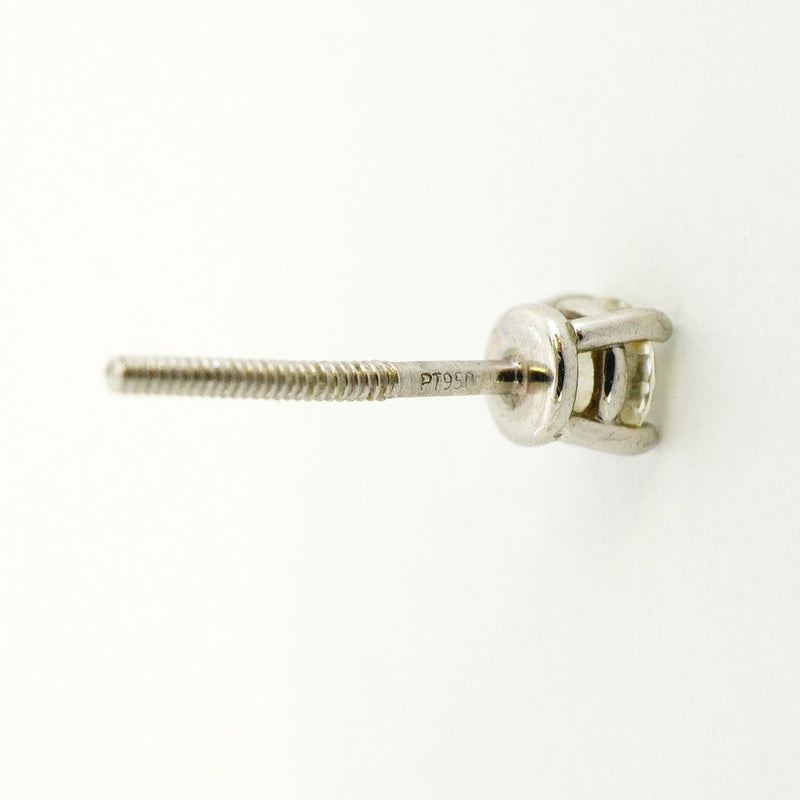 【6jfb0053】ティファニー ピアス ソリティア 1PD Pt950 プラチナ ダイヤモンド【中古】レディース