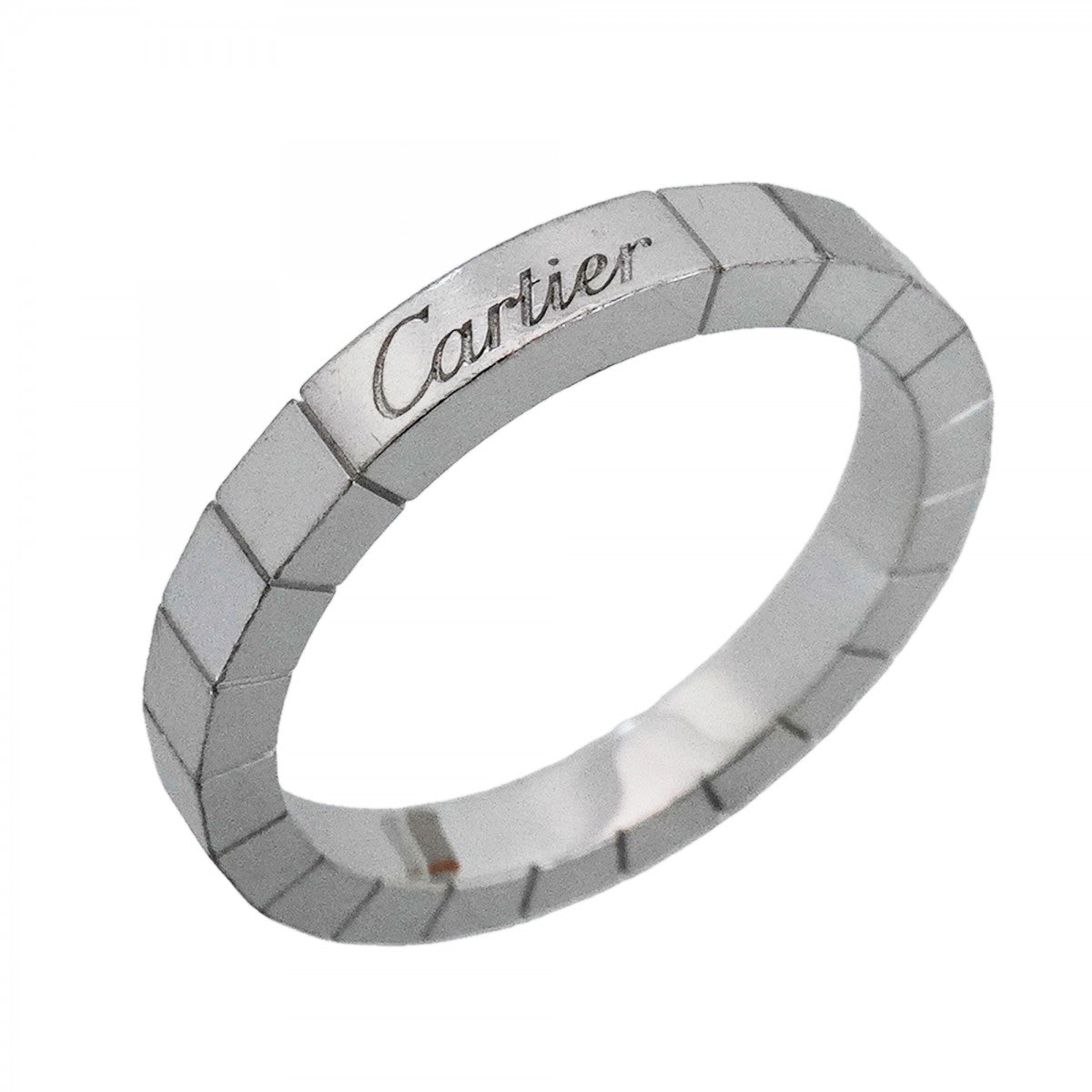 【6jfb0058】カルティエ リング ラニエール K18WG ホワイトゴールド ＃59【中古】メンズ